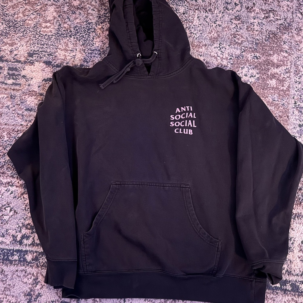 Large Anti Social Social Club Black Hoodie